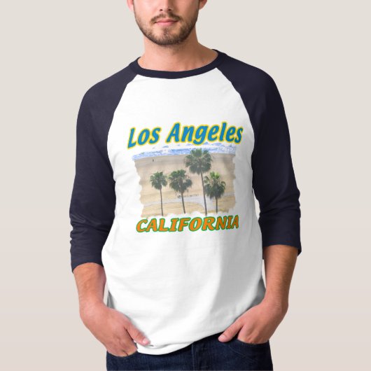 ロサンゼルスカリフォルニアパームツリーズTシャツ Tシャツ (正面)