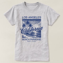 ロサンゼルスカリフォルニアビーチパラダイスウエストコースト Tシャツ
