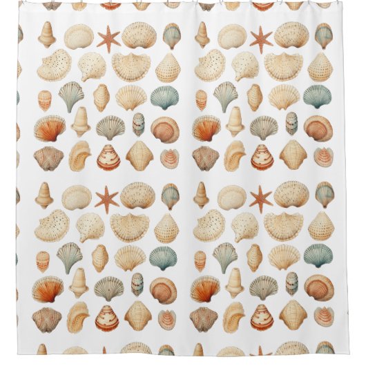 ロサンゼルスカリフォルニアビーチホームデコール シャワーカーテン (正面)