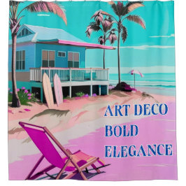 ロサンゼルスカリフォルニアビーチホームデコール シャワーカーテン