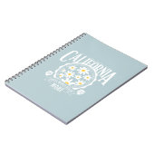 ロサンゼルスカリフォルニアフローラグラフィック ノートブック (左側)