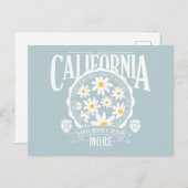 ロサンゼルスカリフォルニアフローラグラフィック ポストカード (正面/裏面)