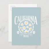 ロサンゼルスカリフォルニアフローラグラフィック ポストカード (正面/裏面)