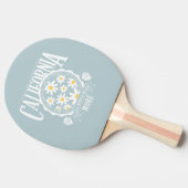 ロサンゼルスカリフォルニアフローラグラフィック 卓球ラケット (横)