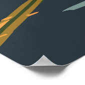 ロサンゼルスカリフォルニアヴィンテージ旅行 ポスター (角)