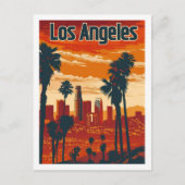 ロサンゼルスカリフォルニアヴィンテージ有名トラベルプレイス ポストカード (正面)