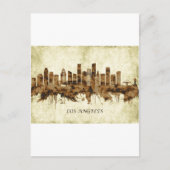 ロサンゼルスカリフォルニア市の景観 インビテーションポストカード (正面)