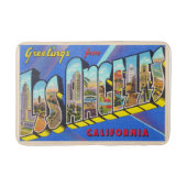 ロサンゼルスカリフォルニアCAラージレター バスマット (正面)