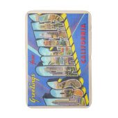 ロサンゼルスカリフォルニアCAラージレター バスマット (正面縦)