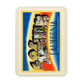 ロサンゼルスカリフォルニアCAヴィンテージ旅行記念品 マグネット (縦)