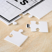 ロサンゼルスカリフォルニアUSAシティズトラベルシティマップ ジグソーパズル (側面)