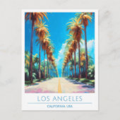 ロサンゼルスカリフォルニアUSAヴィンテージトラベル ポストカード (正面)