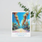 ロサンゼルスカリフォルニアUSAヴィンテージトラベル ポストカード (スタンド正面)