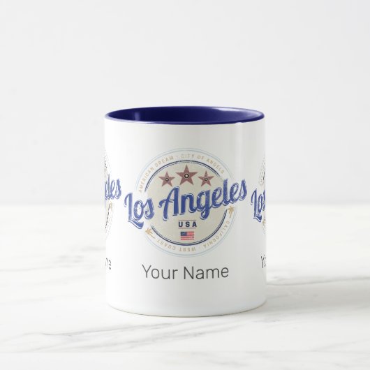 ロサンゼルスカリフォルニアUSAヴィンテージ西海岸 マグカップ (中央)