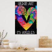 ロサンゼルスカリフカッコいいォルニア通りアート ポスター (キッチン)