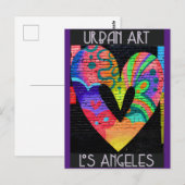 ロサンゼルスカリフカッコいいォルニア通りアート ポストカード (正面/裏面)