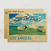 ロサンゼルスザデイトカリフォルニアサーフィン 案内ポストカード (正面/裏面)