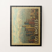 ロサンゼルスジグソーパズルカリフォルニアヴィンテージ ジグソーパズル (縦)