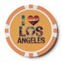 ロサンゼルススカイラインサンセット&ハリウッドタイポグラフィ