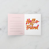 ロサンゼルススカイラインサンセット&ハリウッドタイポグラフィ 招待状 (内部)