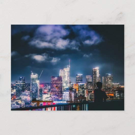 ロサンゼルススカイラインナイトスカイ シーズンポストカード (正面)