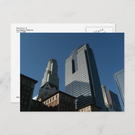 ロサンゼルススカイラインポストカード ポストカード (正面/裏面)