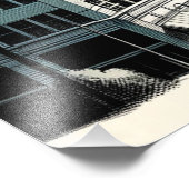 ロサンゼルススカイライン |芸術的の描写ウォールアート フォトプリント            (角)