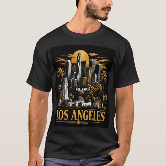 ロサンゼルススカイライン Tシャツ (正面)