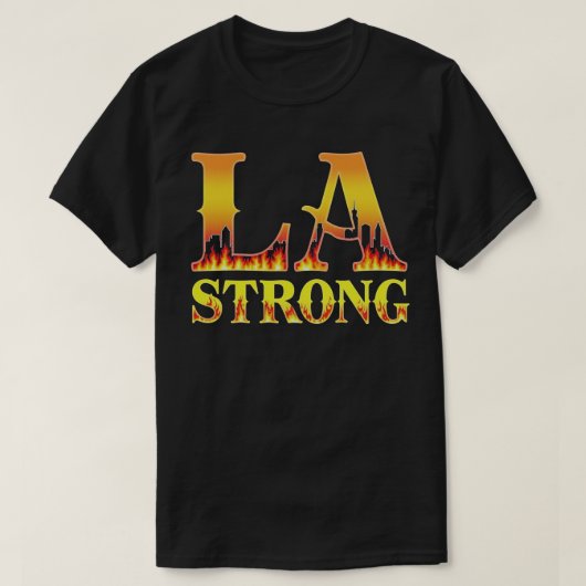 ロサンゼルスストロングLA郡サポート Tシャツ (デザイン正面)