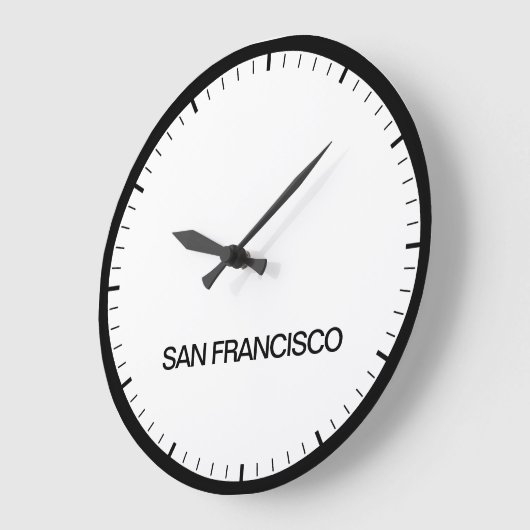ロサンゼルスタイムゾーンニュースルームスタイル時計 ラージ壁時計 (傾斜)