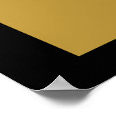 ロサンゼルスダーク金ゴールド市地図ポスター ポスター (角)