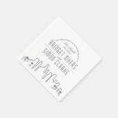 ロサンゼルスデコスカイライン | 結婚のイベント スタンダードカクテルナプキン (角)