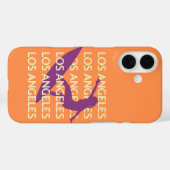ロサンゼルストラベルアート,カリフォルニア,旅行,オレンジ Case-Mate iPhoneケース (裏面 (横))