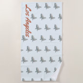 ロサンゼルスハウスウォーミングギフト ビーチタオル (正面)