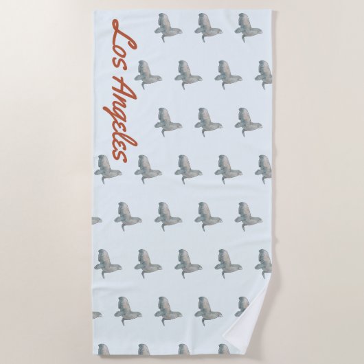 ロサンゼルスハウスウォーミングギフト ビーチタオル (正面)