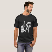 ロサンゼルスハンドサイン骨格 Tシャツ (正面フル)