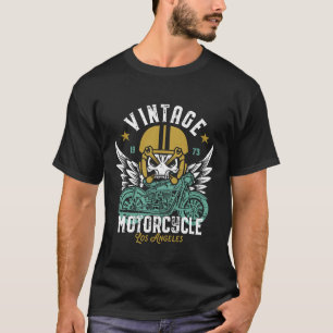 ロサンゼルスバイクヴィンテージクラシックバイクもしくは自転車に乗る人 Tシャツ