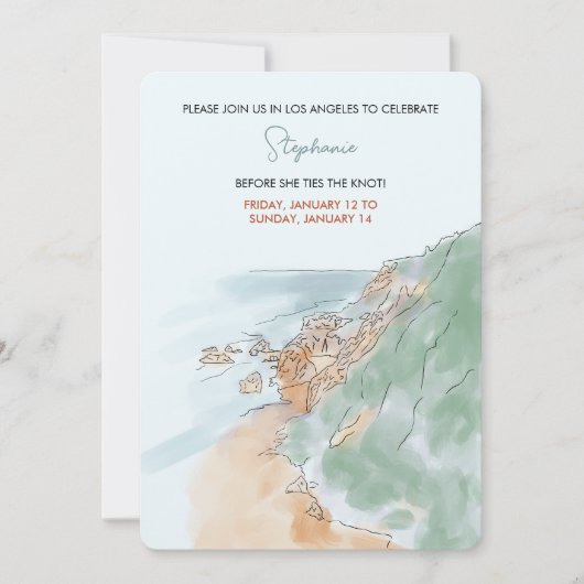 ロサンゼルスバチェロレッテ 招待状 (正面)