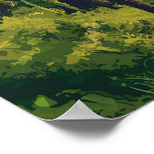 ロサンゼルスパームツリーヴィンテージトラベル ポスター (角)