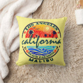 ロサンゼルスビーチパラダイスツアーアンドトラベル クッション (ブランケット)