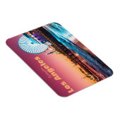 ロサンゼルスピンク&ブルーサンセットサンタモニカピア マグネット (右側)