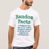 ロサンゼルスフルネーム – Trivia Fact Tシャツ (正面)