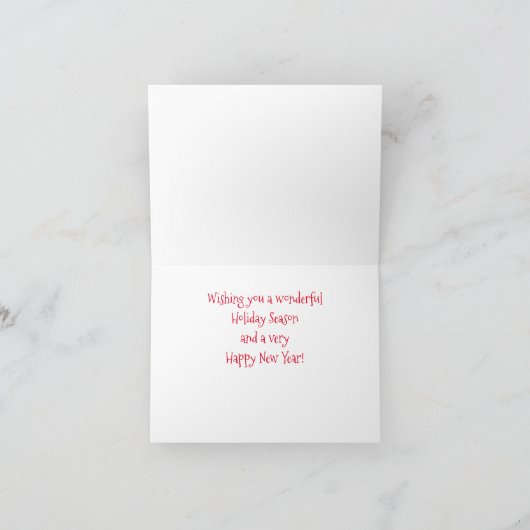 ロサンゼルスホリデイカードハッピーホリデーズグリーティング シーズンカード (内部)