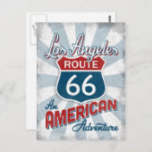 ロサンゼルスルート66ヴィンテージアメリカカリフォルニア ポストカード (正面/裏面)