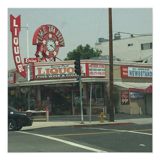 ロサンゼルスレトロルックポスター ポスター (正面)