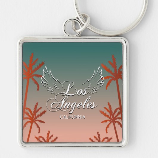 ロサンゼルスワードアートシティサインキーチェーン キーホルダー (正面)