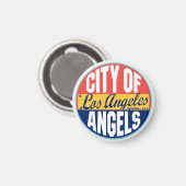 ロサンゼルスヴィンテージラベル マグネット (正面/裏面)