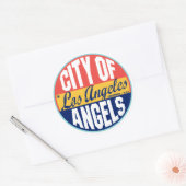 ロサンゼルスヴィンテージラベル ラウンドシール (封筒)