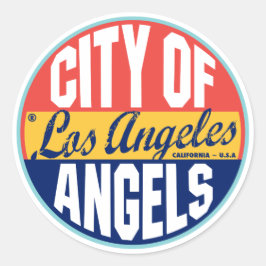 ロサンゼルスヴィンテージラベル ラウンドシール