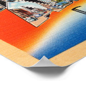 ロサンゼルスヴィンテージ旅行はがき復元 ポスター (角)